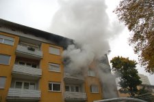 Brandeinsatz, Stuttgart - Giebel, Krötenweg 
