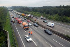 Verkehrsunfall 2,  Bundesautobahn A8, Höhe Vaihingen