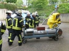 Feuerwehreinsatz wegen defekter Gasflasche