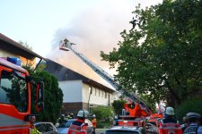 Dachstuhlbrand in einem Kirchengemeindehaus