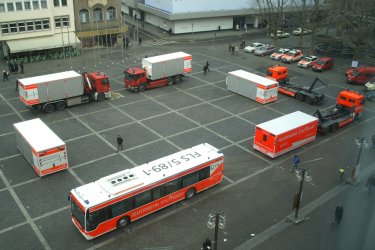 Fahrzeuge für den MANV Platz